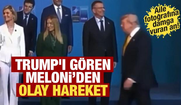 Aile fotoğrafında soğuk r&uuml;zgarlar! Meloni Trump'ı g&ouml;r&uuml;nce başını &ccedil;evirdi