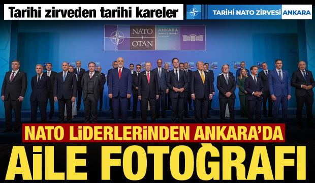 Ankara'da tarihi kare! NATO Liderler Zirvesi'nde aile fotoğrafı &ccedil;ekildi