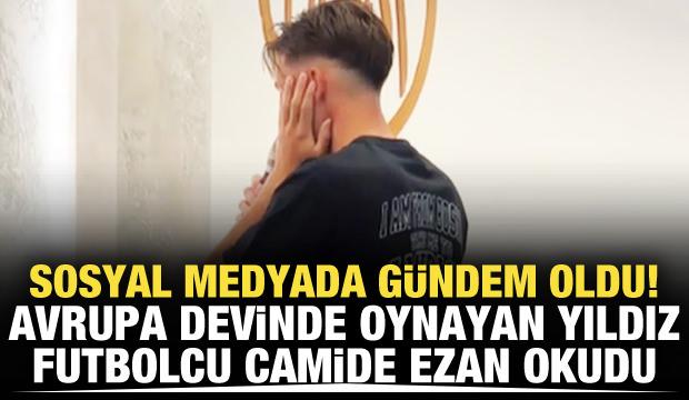Bosnalı yıldız Amar Dedic, camide ezan okudu! G&ouml;r&uuml;nt&uuml;ler g&uuml;ndem oldu