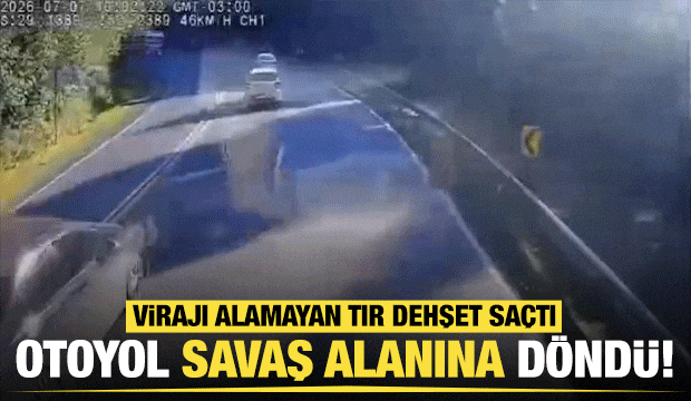 Brezilya'da dehşet anları kamerada: Kontrolden &ccedil;ıkan tır ortalığı savaş alanına &ccedil;evirdi