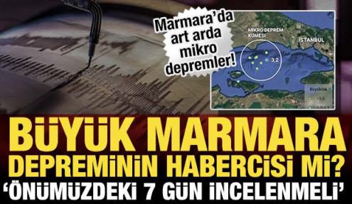 B&uuml;y&uuml;k Marmara depreminin habercisi mi? '&Ouml;n&uuml;m&uuml;zdeki 7 g&uuml;n incelenmeli'