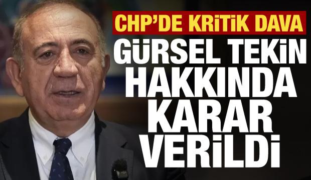 CHP İstanbul Kongresi i&ccedil;in flaş karar: Dava ertelendi, G&uuml;rsel Tekin g&ouml;reve devam edecek