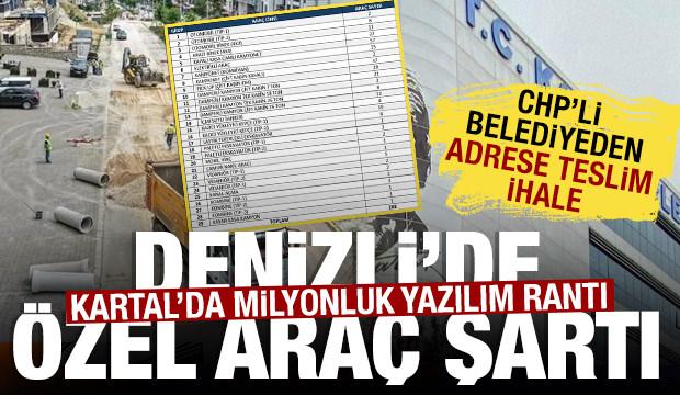 CHP&rsquo;li Denizli&rsquo;de &ouml;zel ara&ccedil; şartı, Kartal&rsquo;da milyonluk yazılım rantı