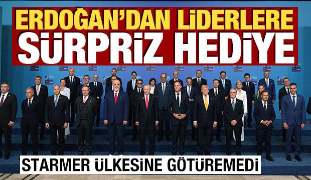 Cumhurbaşkanı Erdoğan'dan NATO liderlerine 'tabanca' hediyesi