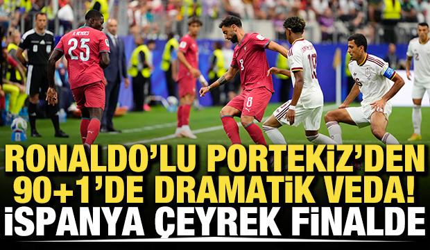 Ronaldo'lu Portekiz'den 90+1'de dramatik veda! İspanya &ccedil;eyrek finalde