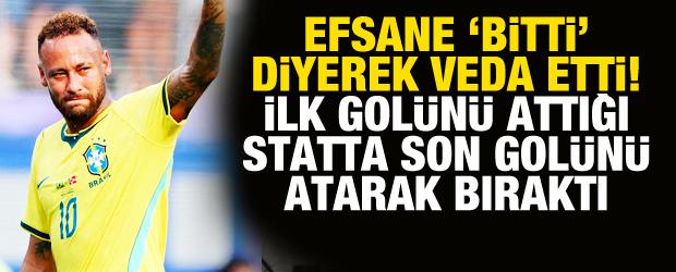 Efsane 'Bitti' diyerek veda etti! İlk gol&uuml;n&uuml; attığı statta son gol&uuml;n&uuml; atarak bıraktı