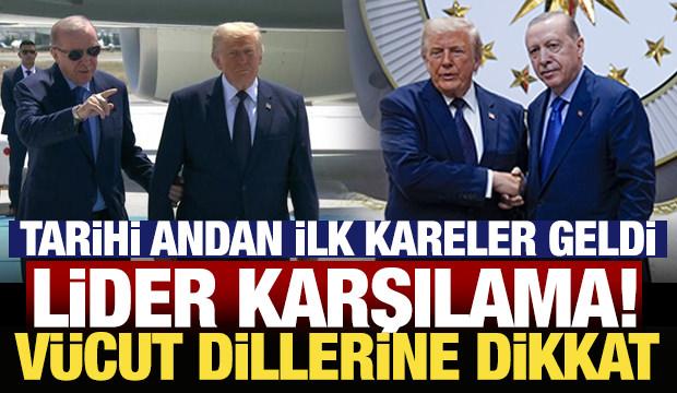 Erdoğan, Trump'ı Ankara'da karşıladı! Samimi anlar kameralara yansıdı
