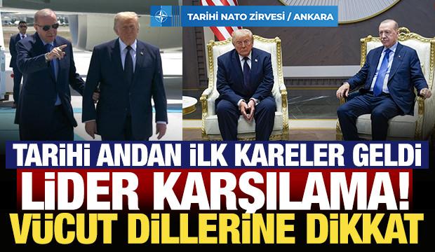 Erdoğan, Trump'ı Ankara'da karşıladı! Samimi anlar kameralara yansıdı