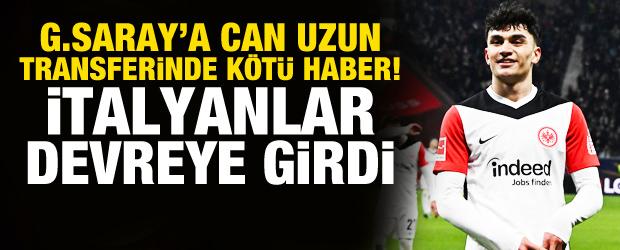 Galatasaray'a Can Uzun transferinde k&ouml;t&uuml; haber! İtalyanlar devreye girdi