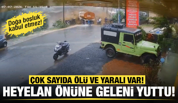 Hindistan&rsquo;da heyelan tankeri ve insanları s&uuml;r&uuml;kledi: 5 &ouml;l&uuml;, 9 yaralı