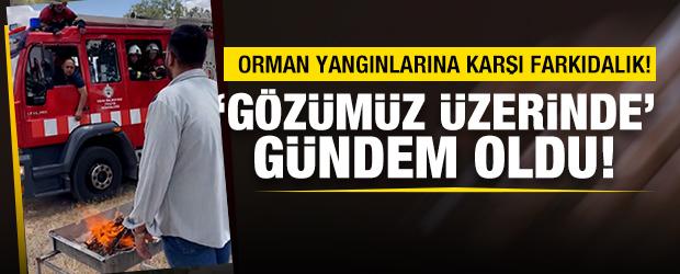 Uşak itfaiyesi'nden vatandaşa mangal uyarısı