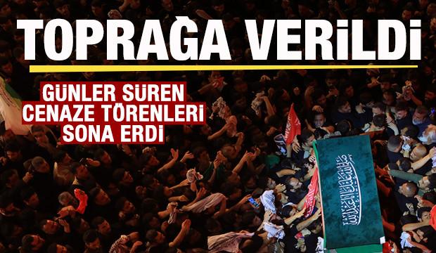 İran'ın eski dini lideri Ali Hamaney Meşhed&rsquo;de toprağa verildi