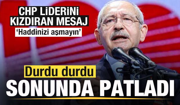 Kılı&ccedil;daroğlu durdu durdu sonunda patladı! Sert mesaj: Haddinizi aşmayın