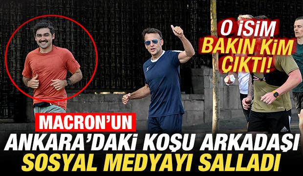 Macron&rsquo;un Ankara'daki koşu arkadaşı sosyal medyayı salladı! Bakın o isim kim &ccedil;ıktı!
