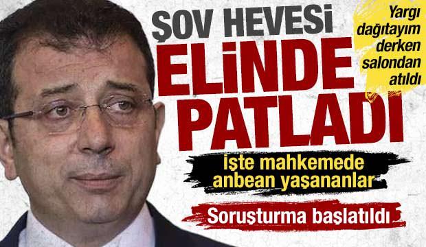 Mahkeme başkanını tehdit eden İmamoğlu salondan &ccedil;ıkarıldı: Hakkında soruşturma başlatıldı