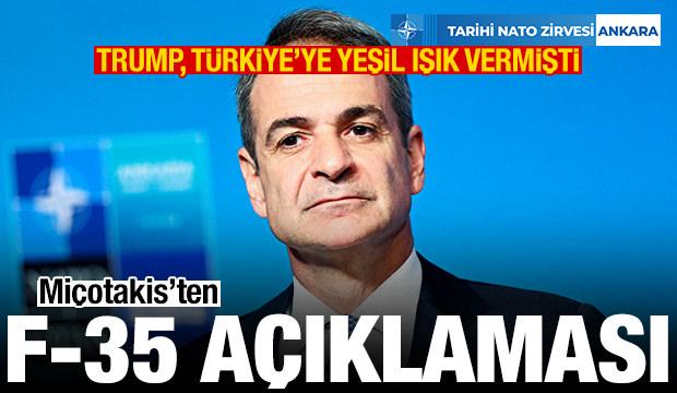 Mi&ccedil;otakis'ten F-35 a&ccedil;ıklaması! Trump, T&uuml;rkiye'ye yeşil ışık yakmıştı