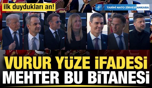 NATO liderlerinin mehter marşına tepkileri kamerada!