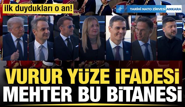 NATO liderlerinin mehter marşına tepkileri kamerada!