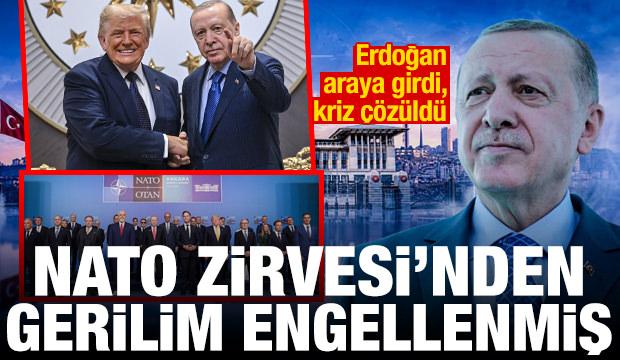 Erdoğan araya girdi, kriz &ccedil;&ouml;z&uuml;ld&uuml;: NATO Zirvesi'nde gerilim son anda engellenmiş