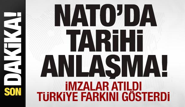 NATO zirvesinde tarihi anlaşma! İttifaka T&uuml;rkiye imzası