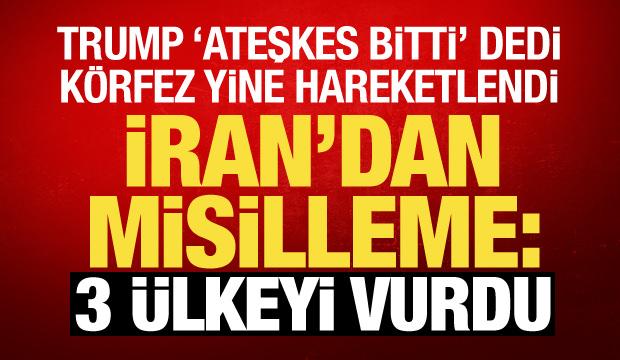 Son dakika haberi... İran'dan misilleme: &Uuml;&ccedil; &uuml;lkede ABD &uuml;slerini vurdu