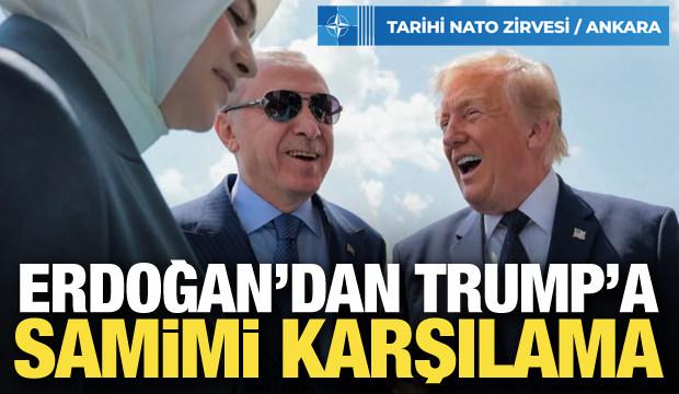 Son dakika... Trump Ankara'ya ulaştı! Erdoğan tarafından resmi t&ouml;renle karşılandı