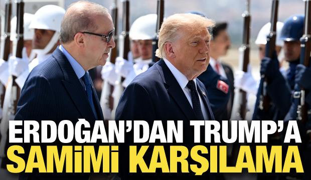 Son dakika... Trump Ankara'ya ulaştı! Erdoğan tarafından resmi t&ouml;renle karşılanıyor