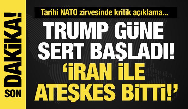 Son dakika... Trump g&uuml;ne sert başladı! &lsquo;İran ile ateşkes bitti!&rsquo;