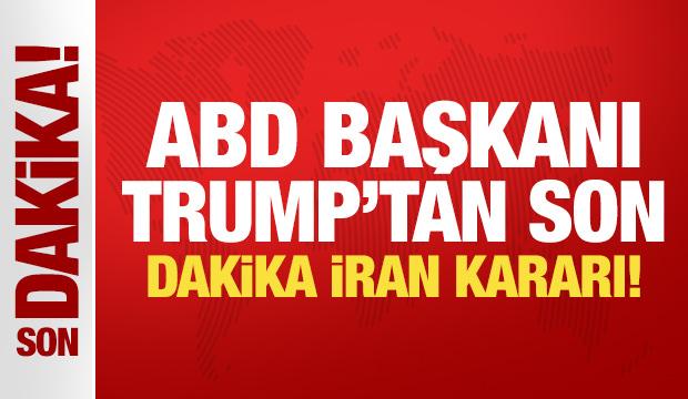 Son dakika...ABD Başkanı Trump'tan İran a&ccedil;ıklaması! 'Kesin bir dille ateşkes bitti'