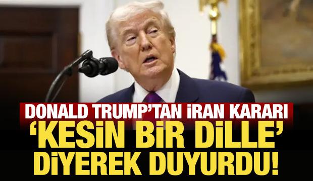 Son dakika...ABD Başkanı Trump'tan İran a&ccedil;ıklaması! 'Kesin bir dille ateşkes bitti'