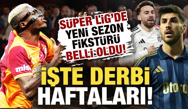 S&uuml;per Lig'de yeni sezon fikst&uuml;r&uuml; belli oldu! İşte derbi haftaları