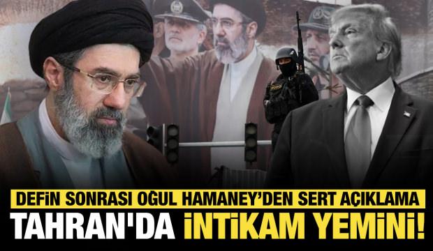 Tahran'da intikam yemini! Cenaze sonrası Hamaney&rsquo;den sert a&ccedil;ıklama