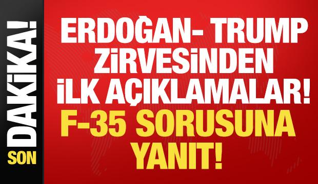 Tarihi Erdoğan- Trump zirvesi başladı: İşte ilk a&ccedil;ıklamalar!