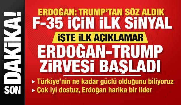 Tarihi Erdoğan- Trump zirvesi başladı: İşte ilk a&ccedil;ıklamalar!