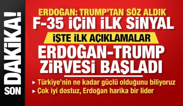 Tarihi Erdoğan- Trump zirvesi başladı: İşte ilk a&ccedil;ıklamalar!