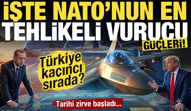 Tarihi zirve başladı! İşte NATO'nun en tehlikeli vurucu g&uuml;&ccedil;leri! T&uuml;rkiye ka&ccedil;ıncı sırada?