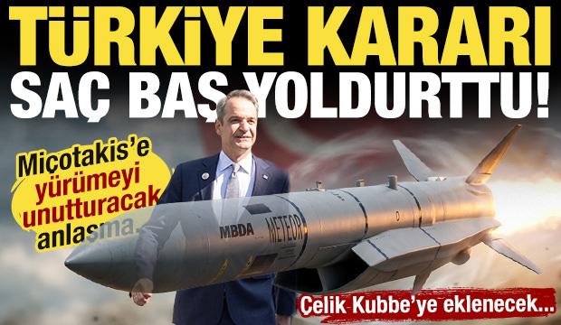 T&uuml;rkiye kararı Yunanistan'a sa&ccedil; baş yoldurttu! Hazır hale geldi: &Ccedil;elik Kubbe'ye eklenecek!