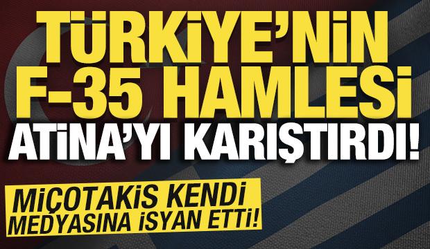 T&uuml;rkiye'nin F-35 hamlesi Atina'yı karıştırdı! Mi&ccedil;otakis kendi medyasına isyan etti