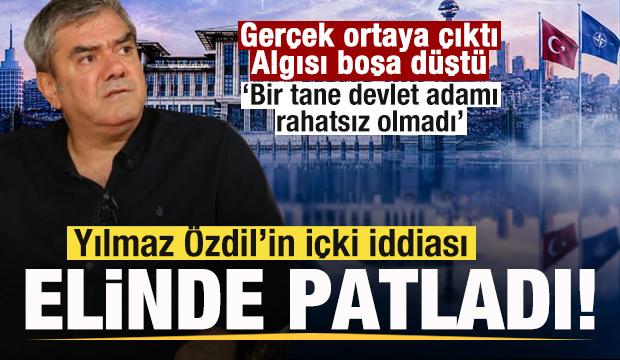 Yılmaz &Ouml;zdil'in NATO yemeğinde 'i&ccedil;ki' iddiası elinde patladı! Ger&ccedil;ek ortaya &ccedil;ıktı!