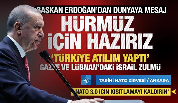 Zirvenin en kritik konuşması: Erdoğan'dan NATO'nun geleceğine T&uuml;rkiye imzası!