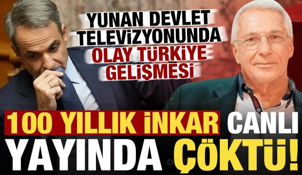 100 yıllık inkar canlı yayında &ccedil;&ouml;kt&uuml;! Yunan devlet televizyonunda olay T&uuml;rkiye gelişmesi..