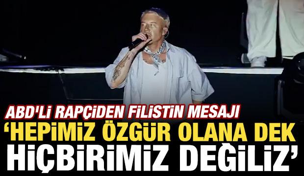 ABD'li rap&ccedil;iden Filistin mesajı: Onlar &ouml;zg&uuml;r olana dek hi&ccedil;birimiz &ouml;zg&uuml;r değiliz