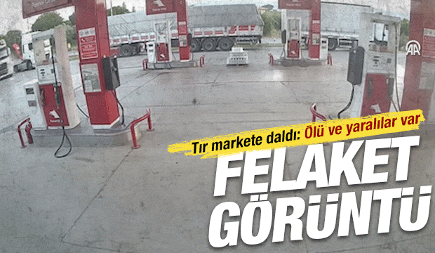 Akaryakıt istasyonunda korkun&ccedil; kaza: Market duvarını yıktı, 1 &ouml;l&uuml;, 2 yaralı