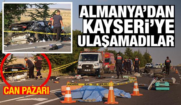 Almanya'dan Kayseri'ye ulaşamadılar! Nevşehir'de bir aileyi yok eden kaza
