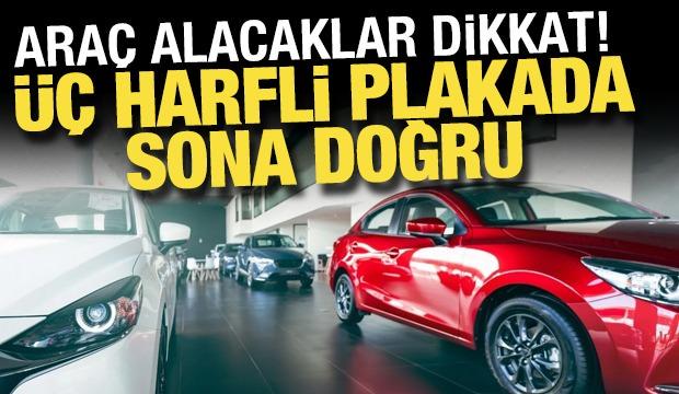 Ara&ccedil; alacaklar dikkat! İstanbul'da &uuml;&ccedil; harfli plaka d&ouml;nemi sona yaklaşıyor