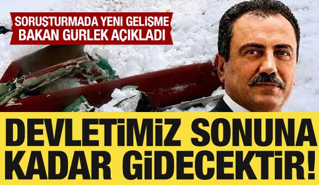 Bakan G&uuml;rlek'ten Muhsin Yazıcıoğlu soruşturmasıyla ilgili a&ccedil;ıklama