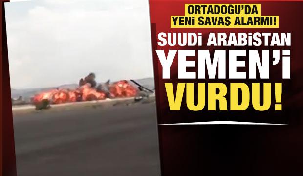 Suudi Arabistan&rsquo;ın Sana Uluslararası Havalimanı&rsquo;nı vurdu! 