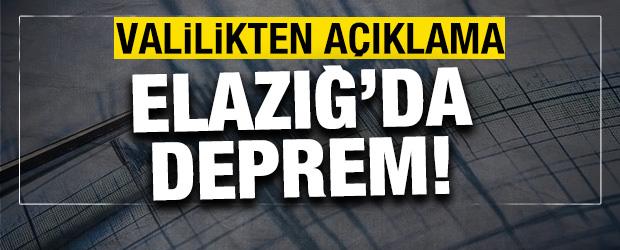 Elazığ'da deprem!