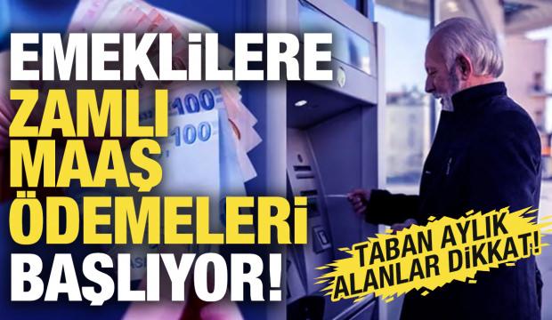 Emeklilere zamlı maaş &ouml;demeleri başlıyor! Taban aylık alanlar dikkat