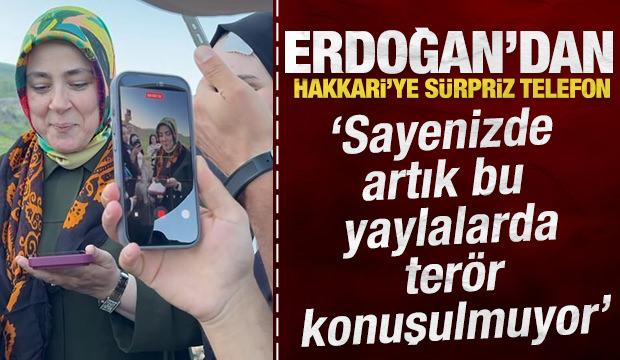 Erdoğan, Hakkarili kadınlara seslendi: Sayenizde artık bu yaylalarda ter&ouml;r konuşulmuyor